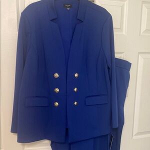 Tahari ASL Royal Blue Blazer and matching pants.